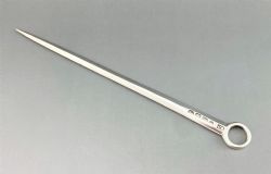 A CHARMING GEORGIAN SILVER GAME SKEWER