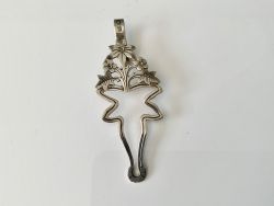 UNUSUAL SILVER NAPKIN CLIPHOLDER