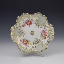 FINE WILLIAM IV RIDGWAY PORCELAIN TEA PLATE PATTERN 26219 C1835