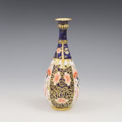 ANTIQUE ROYAL CROWN DERBY PORCELAIN STEM VASE IMARI WITCHES PATT 6299