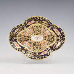 STUNNING ANTIQUE ROYAL CROWN DERBY DEEP LOBED SERVING DISH WITCHES IMARI PATT 6299