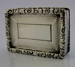 MINT GEORGE UNITE VICTORIAN STERLING SILVER VINAIGRETTE BOX 1900 QUALITY ANTIQUE