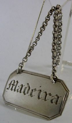 GLASGOW 1827 STERLING SILVER MADEIRA LABEL BARWARE GEORGIAN ANTIQUE