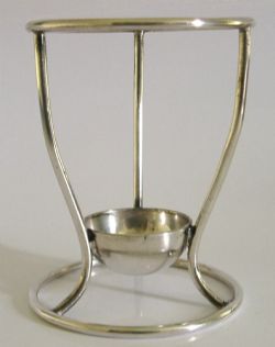SILVER PLATE HAMILTON OLD BOTTLE STAND C1890 ANTIQUE VICTORIAN