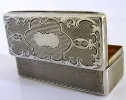 BEAUTIFUL AUSTROHUNGARIAN SOLID SILVER BOX C1840 ANTIQUE 80G