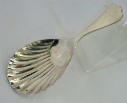 ANTIQUE STERLING SILVER CADDY SPOON DOG NOSE PATTERN 1913