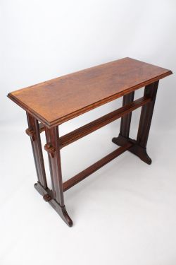 EDWARDIAN ARTS CRAFTS OAK SIDE TABLE