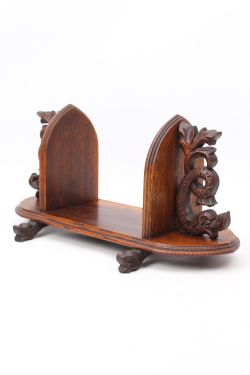 GOTHIC REVIVAL OAK BOOK STAND