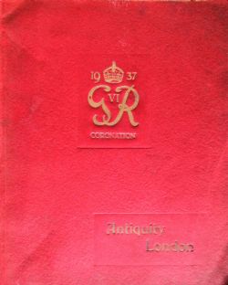 T CROWTHER SON GEORGE VI CORONATION 1937 CATALOGUE T CROWTHER SON GEORGE VI CORONATION 1937 CATALOGUE