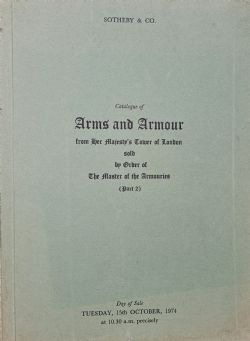 SOTHEBY'S ARMS ARMOUR LONDON 15 10 1974