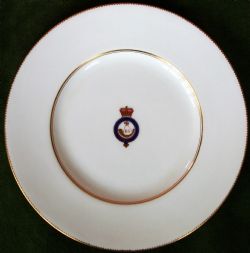 EDWARDIAN PORCELAIN PLATE DURHAM LIGHT INFANTRY MINTON