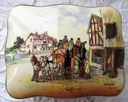 ROYAL DOULTON OLD ENGLISH COACHING SCENES BOX AND COVER
