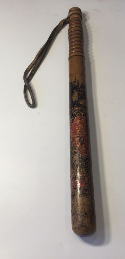 EARLY VICTORIAN PAINTED TRUNCHEON C1840