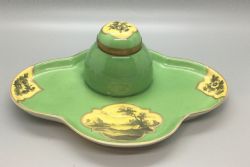 EARLY 19TH PORCELAIN DESK TOP INKWELL C1840