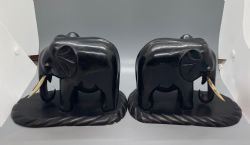 DECO ERA PAIR ELEPHANT BOOKENDS C1930