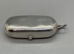 EDWARDIAN SILVER DOUBLE SOVEREIGN CASE BIRMINGHAM 1907