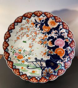 ANTIQUE IMARI CHARGER C1900