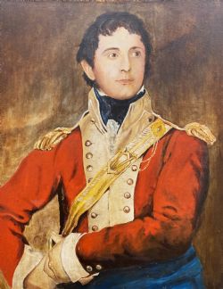 PRIMITIVE 17THCENTURY STYLE ARISTOCRATIC GENT OIL PORTRAIT PAINTING CIRCA 1960