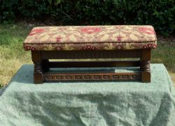 EARLY 20TH CENTURY OAK JACOBINE STOOL