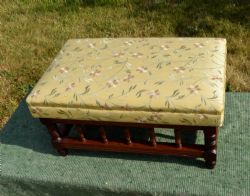 EARLY 20TH CENTURY MAHOGANY FOOTSTOOL