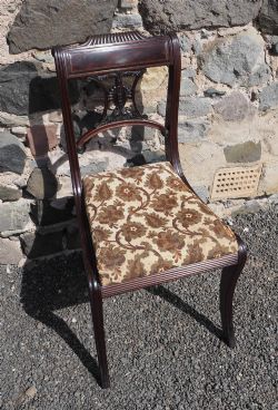 REGENCY CUBAN MAHOGANY HAND CHAIR