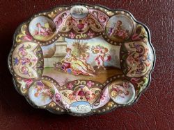 VIENNESE ENAMEL DISH