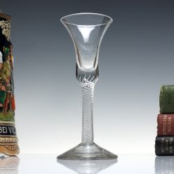 18TH CENTURY AIR TWIST WINE GLASS C1750