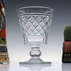 GEORGIAN ANGLO IRISH GLASS RUMMER C1820