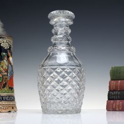 LARGE VICTORIAN GLASS WINE DECANTER C1880