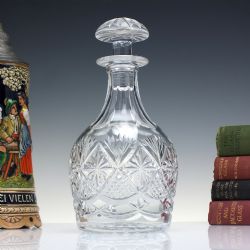 MID CENTURY ROYAL DOULTON CRYSTAL GLASS DECANTER C1960
