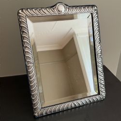EDWARDIAN STERLING SILVER STRUT MIRROR