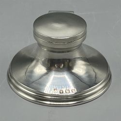 ANTIQUE ART DECO STERLING SILVER INKWELL