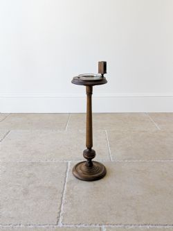 ANTIQUE EDWARDIAN MAHOGANY FLOORSTANDING SMOKING STAND C1910