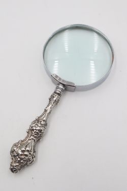 ANTIQUE SILVER MAGNIFYING GLASS