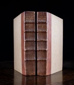 1899 THE LIFE OF WILLIAM MORRIS BY J W MACKAIL FIRST EDITION 2 VOLUME BOOK SET
