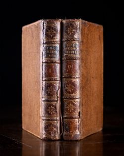 1755 THE GENTLEMAN INSTRUCTED IN A VIRTUOUS AND HAPPY LIFE BY WILLIAM DARRELL TWO BOOK SET