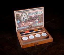 COMPLETE REEVES SON SUPERIOR WATERCOLOURS ARTISTS' BOX C1890