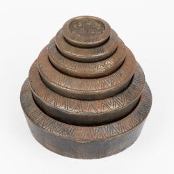 SET OF 6 IMPERIAL STACKING WEIGHTS