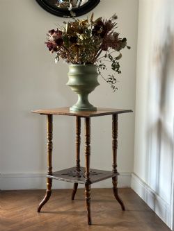 AN ANGLO JAPANESE OCCASIONAL TABLLE IN THE STYLE OF EW GODWIN 1880'S