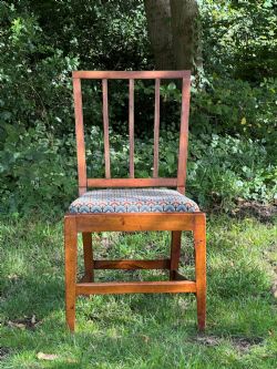 A SCOTTISH GEORGE III SOLID BIRCH 'FAN BACK' CHAIR EDINBURGH C1800