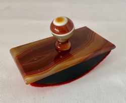 ART DECO AGATE ROCKER BLOTTER C1930