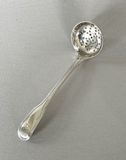 A SOUGHT AFTER GEORGIAN SILVER SPICE SIFTING SPOON