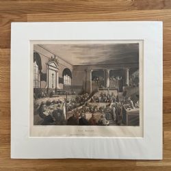 1808 HANDCOLOURED AQUATINT OLD BAILEY BY ROWLANDSON PUGIN STADLER ACKERMANN MICROCOSM OF LONDON