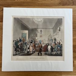 BOW STREET OFFICE BY ROWLANDSON PUGIN ACKERMANN MICROCOSM OF LONDON 1808 HANDCOLOURED AQUATINT