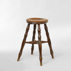 19TH CENTURY SYCAMORE PUB OR TAVERN STOOL