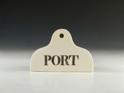 ANTIQUE BIN LABEL PORT MID 19TH CENTURY