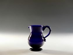 ANTIQUE CREAM JUG BLUE ENGLISH C1830