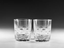 ANTIQUE TUMBLERS PAIR ENGLISH EARLY 20TH CENTURY