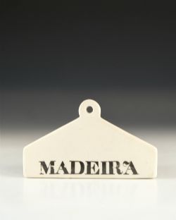 ANTIQUE BIN LABEL MADEIRA ENGLISH MID 19TH CENTURY