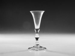 GEORGIAN GIN GLASS ENGLISH C1750